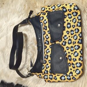 Lily Bloom shoulder bag purse yellow flower or animal print
